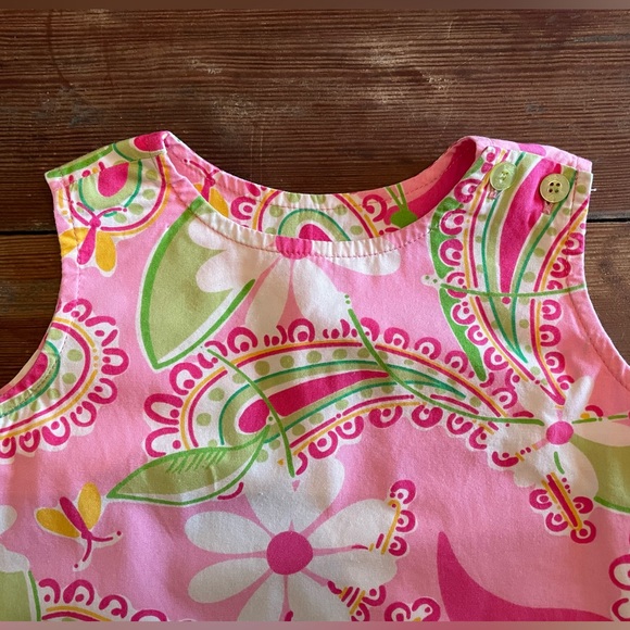 White Tag Lilly Baby Shift Dress - Lilly Pulitzer Daisy Paisley Sz 18-24 months - Picture 5 of 9